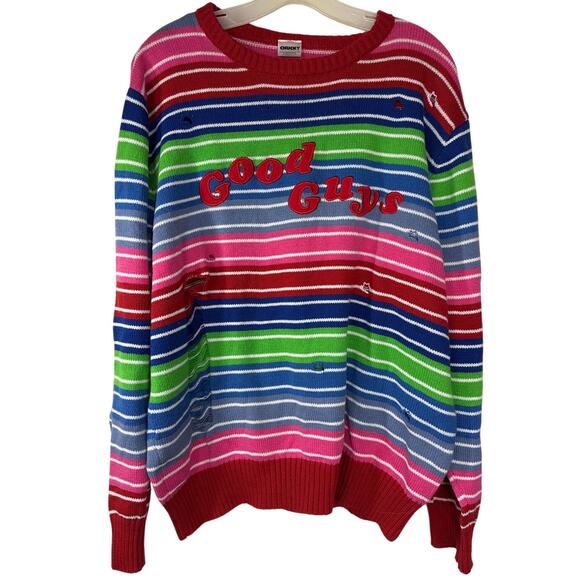 Spirit Halloween Chucky Sweater, XXL, Mens, Good Guys - Picture 1 of 8